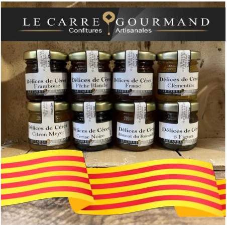 1 Offre découverte de confitures Classiques 8 pots (45grs net)