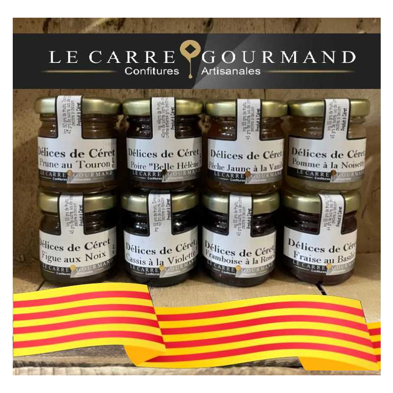 1 Offre découverte de confitures Gourmandes 8 pots (45grs net) 1 Offre découverte de confitures Gourmandes 8 pots (45grs net)