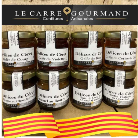 1 Offre découverte de tartinables et gelées 8 pots (45grs net)